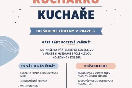 Hledáme kuchařku/kuchaře