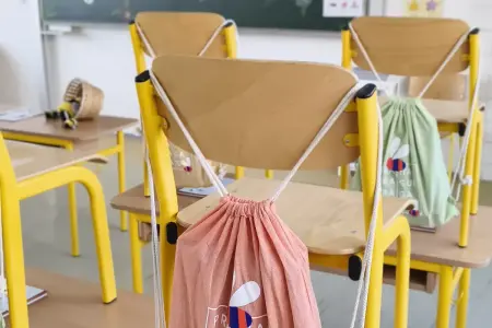 Naši prvňáčci poprvé ve škole